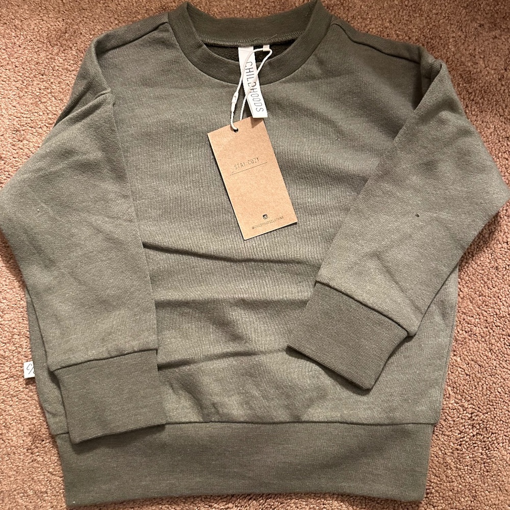 Green Cozy Sweatshirt Childhoods Clothing